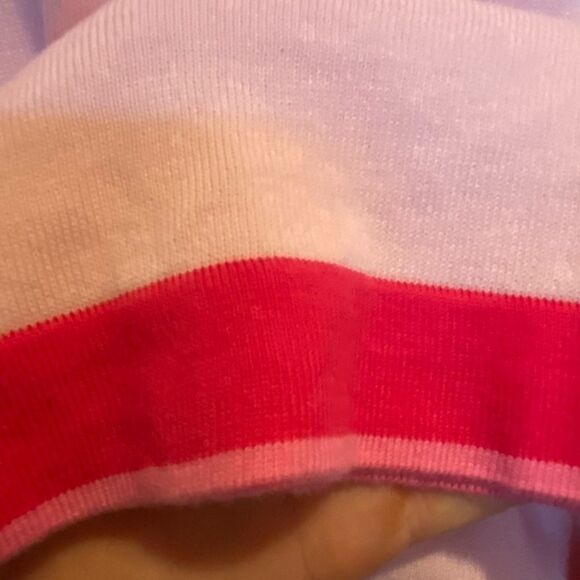 Talbots Plus pink striped hem soft sweater tank‎ - Picture 5 of 8